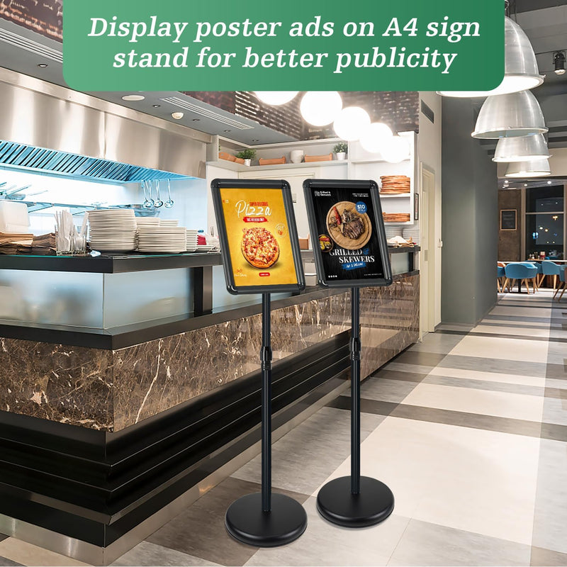 A4 Stand Sign Holder Display Free Standing Signs