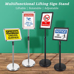A4 Sign Holder Stand Adjustable Poster Display Aluminum