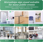 A4 Sign Holder Stand Adjustable Poster Display Aluminum