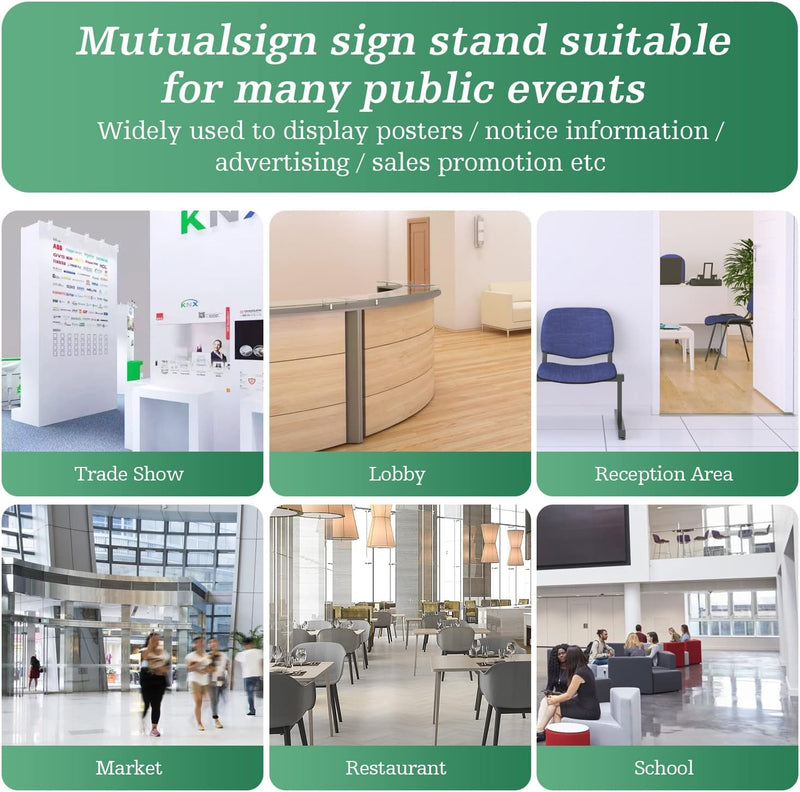 A4 Stand Sign Holder Display Free Standing Signs