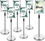 A4 Sign Holder Stand Adjustable Poster Display Aluminum