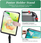 A4 Sign Holder Stand Adjustable Poster Display Aluminum