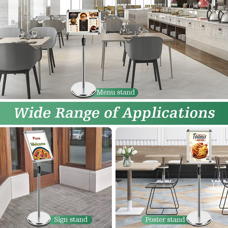 A4 Stand Sign Holder Display Free Standing Signs