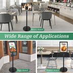A4 Sign Holder Stand Adjustable Poster Display Aluminum
