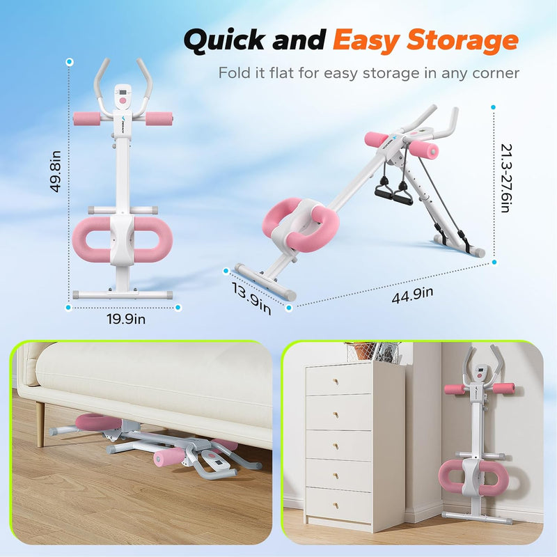 Ab Machine Abs Workout Equipment Adjustable