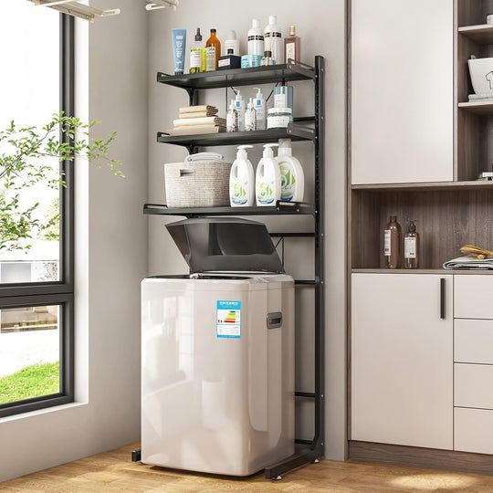 Over the Toilet Washer Organzier Adjustable Stand Storage