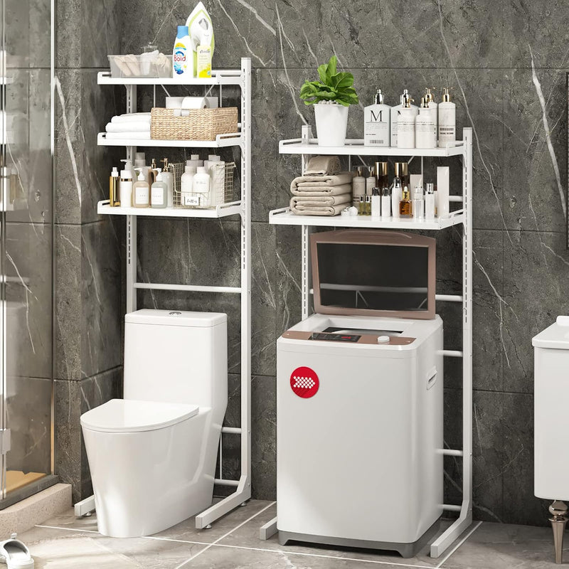 Over the Toilet Washer Organzier Adjustable Stand Storage