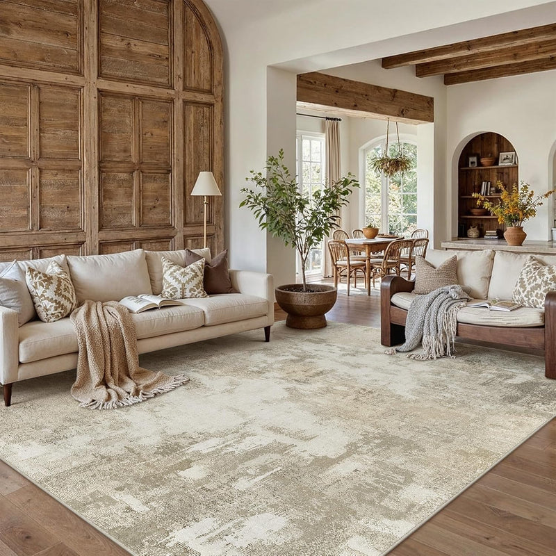 Large Rugs Living Room Washable Abstract Carpet