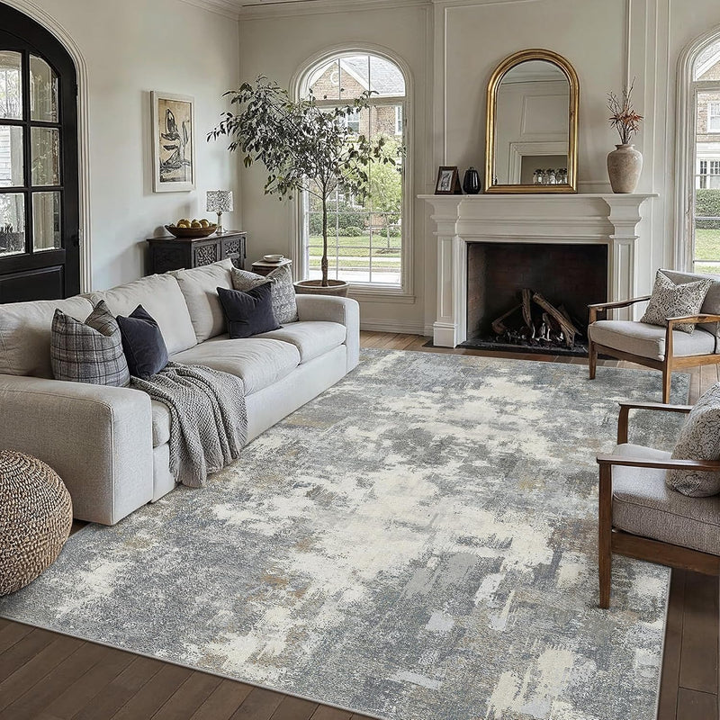 Large Rugs Living Room Washable Abstract Carpet