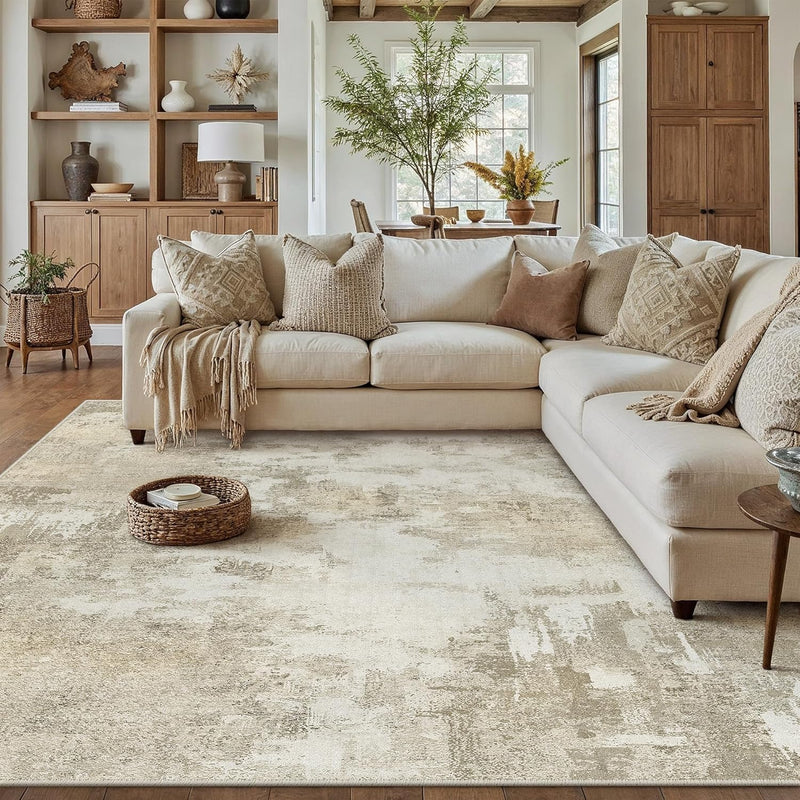 Large Rugs Living Room Washable Abstract Carpet