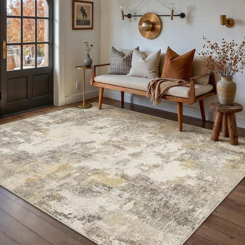 Large Rugs Living Room Washable Abstract Carpet