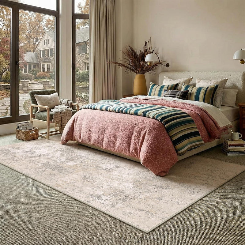 Large Rugs Living Room Washable Abstract Carpet