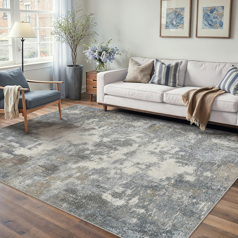 Large Rugs Living Room Washable Abstract Carpet