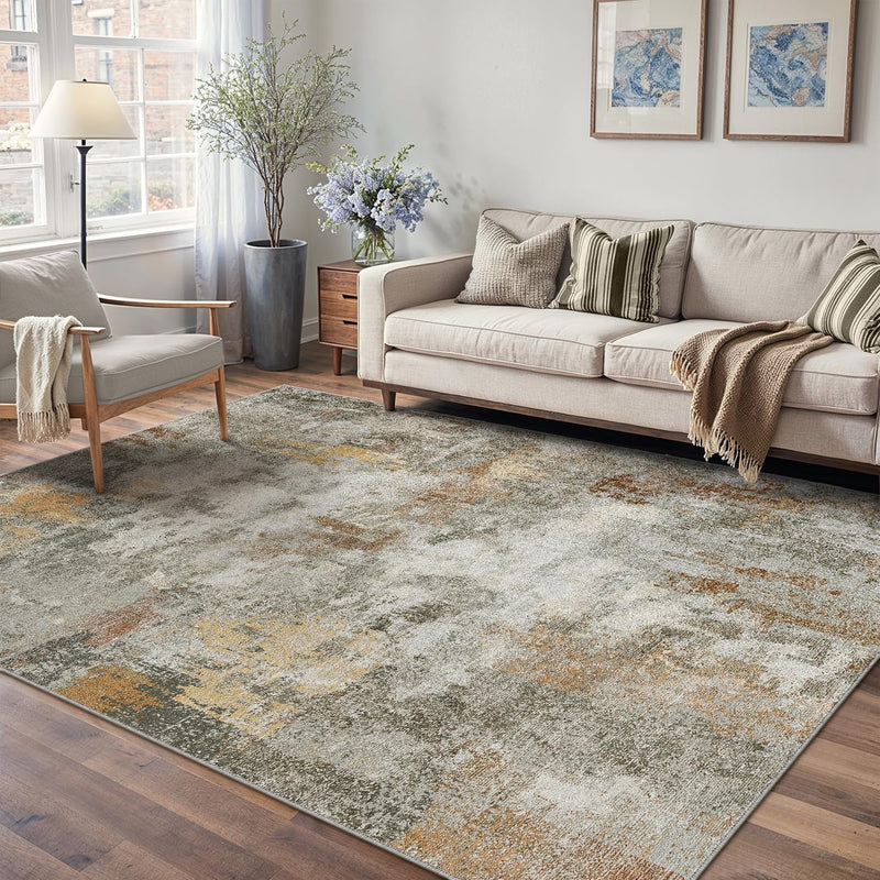 Large Rugs Living Room Washable Abstract Carpet