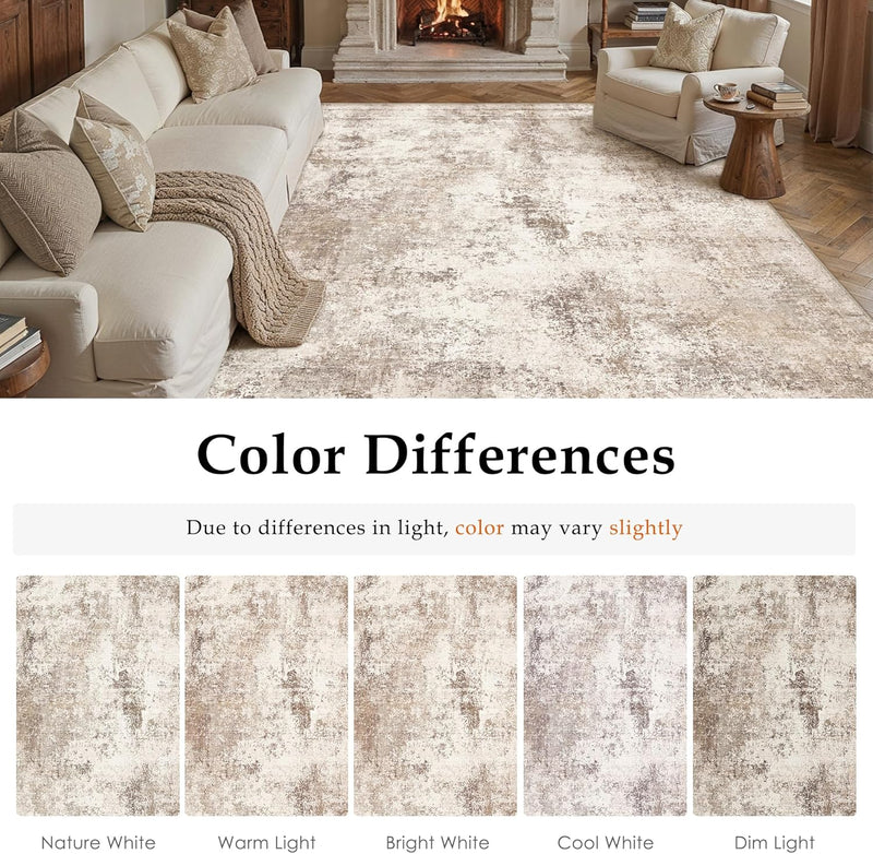 Large Rugs Living Room Washable Abstract Carpet