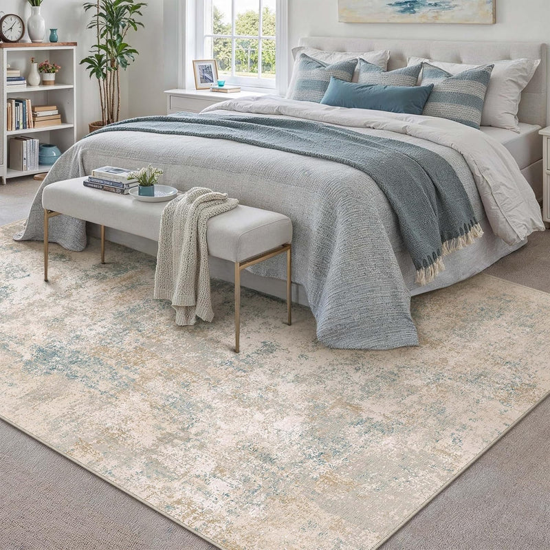 Large Rugs Living Room Washable Abstract Carpet