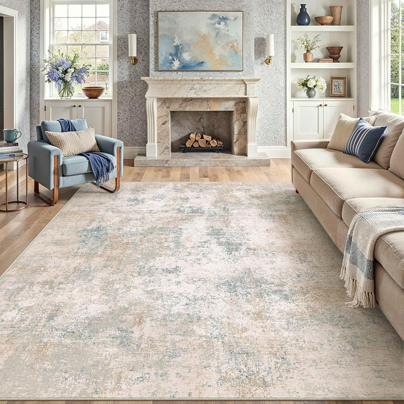 Large Rugs Living Room Washable Abstract Carpet