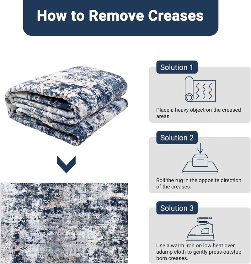 Abstract Area Rug Modern Short Pile