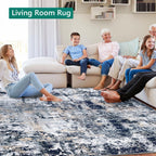 Abstract Area Rug Modern Short Pile