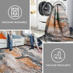 Abstract Area Rug Modern Short Pile