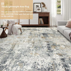 Abstract Area Rug Modern Short Pile