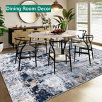 Abstract Area Rug Modern Short Pile