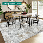 Abstract Area Rug Modern Short Pile Soft