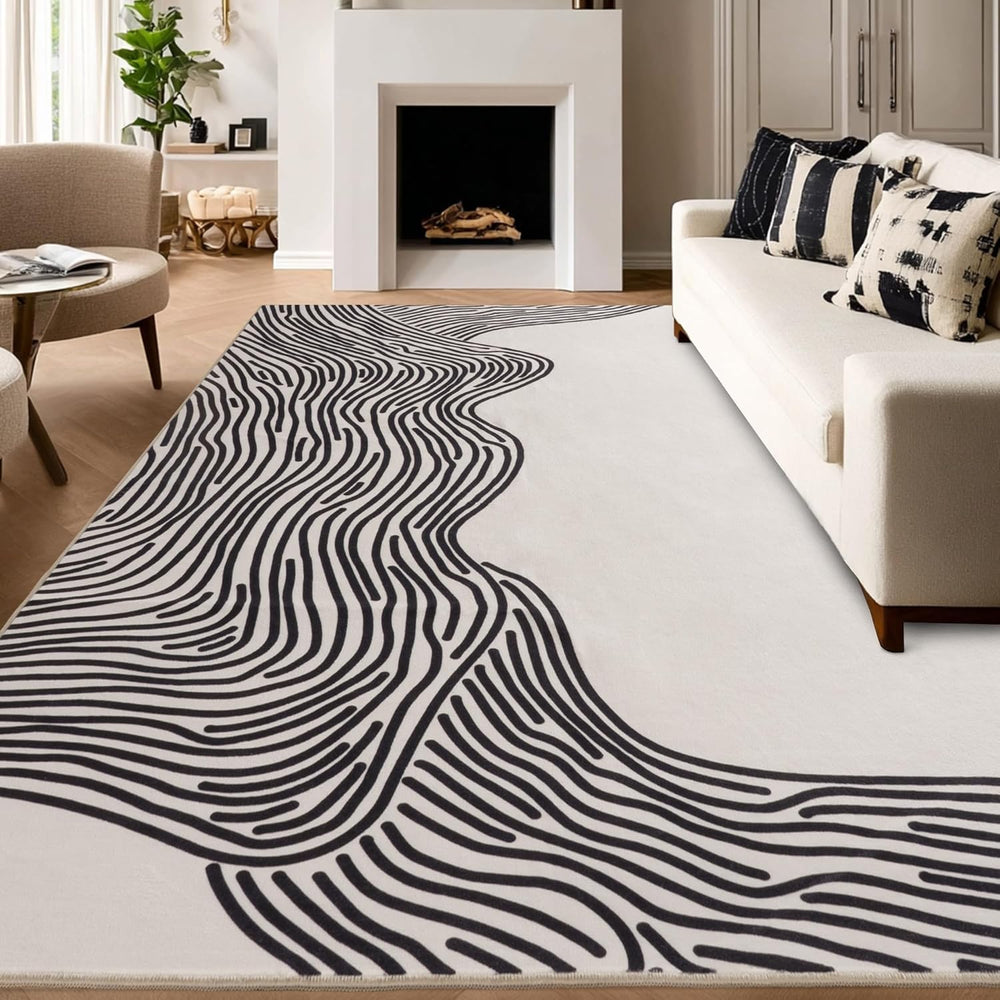 Abstract Linien Rugs for Living Room
