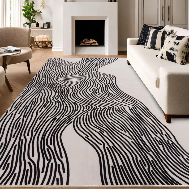 Moderne Abstract Linien Rugs for Living Room