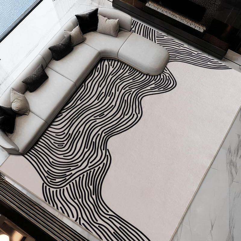 Moderne Abstract Linien Rugs for Living Room