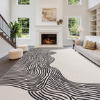 Abstract Linien Rugs for Living Room