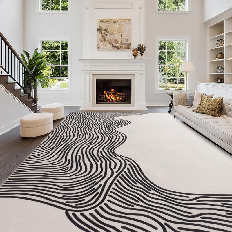 Moderne Abstract Linien Rugs for Living Room