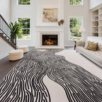 Abstract Linien Rugs for Living Room