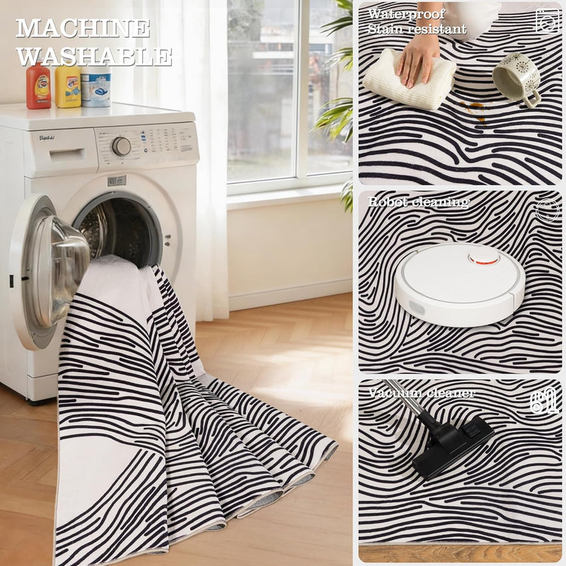 Moderne Abstract Linien Rugs for Living Room