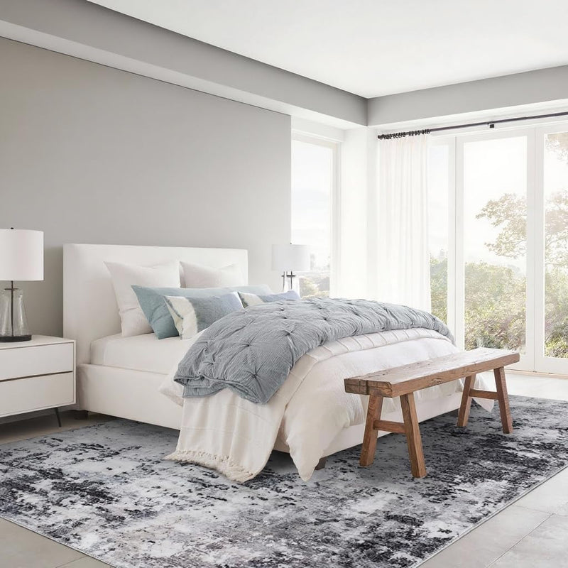 Abstract Rug Living Room Washable Low Pile