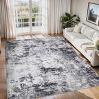 Abstract Rug Living Room Washable Low Pile