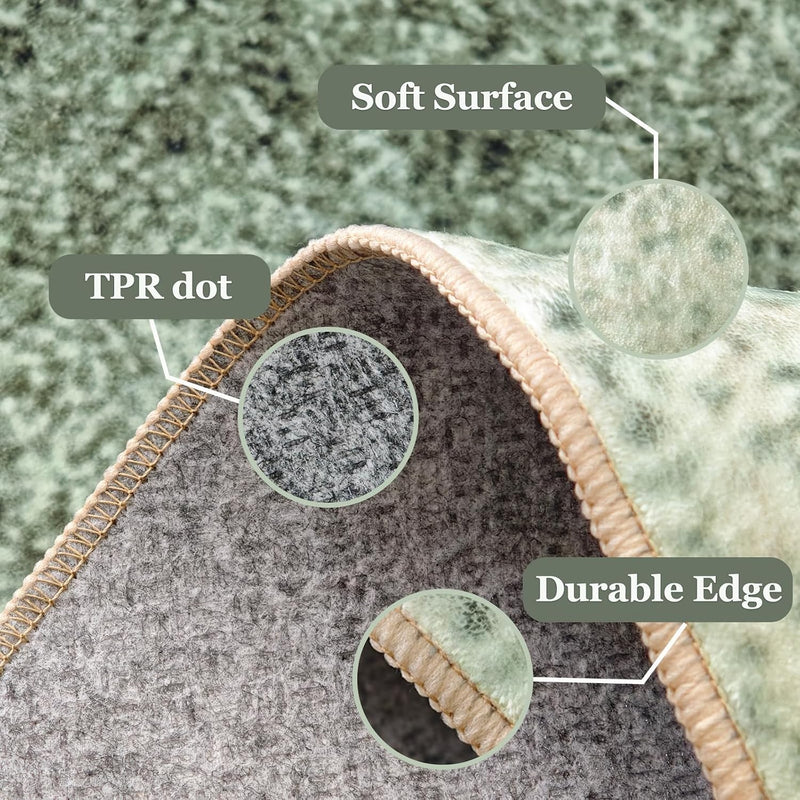 Abstract Rugs for Living Room Machine Washable Area