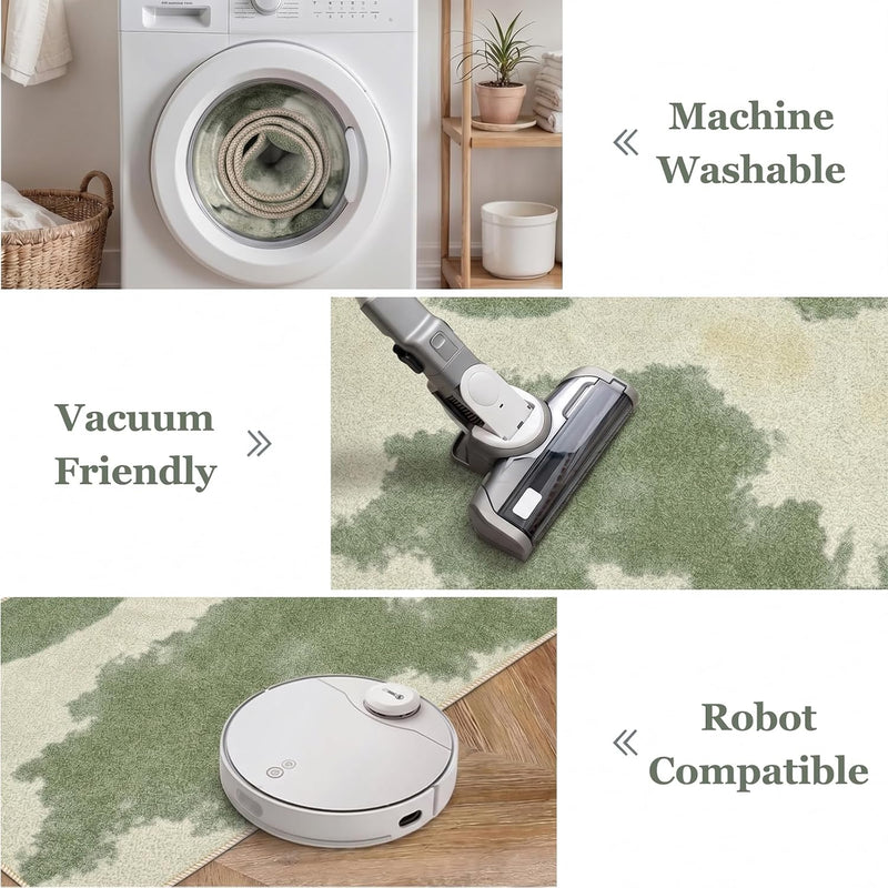 Abstract Rugs for Living Room Machine Washable Area