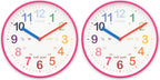 Acctim Wickford Kids Teaching Wall Clock Quartz Rainbow