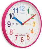 Acctim Wickford Kids Teaching Wall Clock Quartz Rainbow