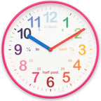 Acctim Wickford Kids Teaching Wall Clock Quartz Rainbow