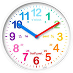 Acctim Wickford Kids Teaching Wall Clock Quartz Rainbow