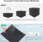 Acoustic Foam Panels 1" X 12" 2.5 30 (12 Pack)