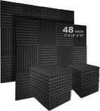 Acoustic Foam Panels 1" X 12" 2.5 30 (12 Pack)