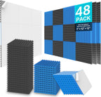 Acoustic Foam Panels 1" X 12" 2.5 30 (12 Pack)