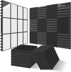 Acoustic Foam Panels 1" X 12" 2.5 30 (12 Pack)