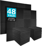 Acoustic Foam Panels 1" X 12" 2.5 30 (12 Pack)