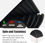 Acoustic Foam Panels 1" X 12" 2.5 30 (12 Pack)