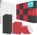 Acoustic Foam Panels 1" X 12" 2.5 30 (12 Pack)