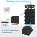 Acoustic Foam Panels 1" X 12" 2.5 30 (12 Pack)
